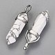 Natural Howlite Double Terminated Pointed Pendants(X-G-F295-04F)-2