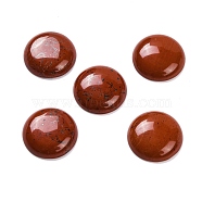 Natural Red Jasper Cabochons, Flat Round, 27~28x6~8mm(G-B085-02A-10)