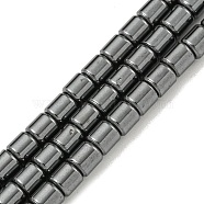 Non-magnetic Synthetic Hematite Beads Strands, Column, 4x4mm, Hole: 2.5mm, about 94pcs/strand, 15.75''(40cm)(G-I365-12)