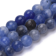Natural Sodalite Beads Strands, Round, 3mm, Hole: 0.5mm, about 130pcs/strand, 16.3 inch(G-S281-30-3mm)