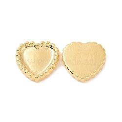 Ion Plating(IP) 304 Stainless Steel Cabochons, Heart, Golden, 10.5x10.5x2mm(STAS-F293-53G)