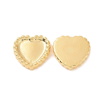 Ion Plating(IP) 304 Stainless Steel Cabochons, Heart, Golden, 10.5x10.5x2mm