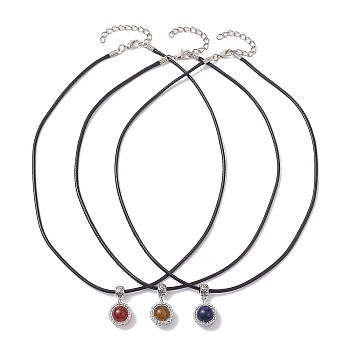 Natural Gemstone Necklaces, with Nylon Thread, 19.49 inch(49.5cm)