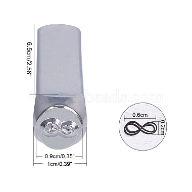 BENECREAT Iron Metal Stamps(AJEW-BC0005-19L)-4