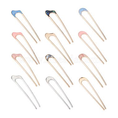 Mixed Color Alloy Hair Forks
