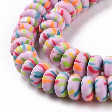 Handmade Polyester Clay Beads Strand(CLAY-P001-02B)-4