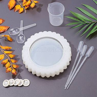 Kits de moules en silicone cendrier rond diy(DIY-OC0003-34)-2