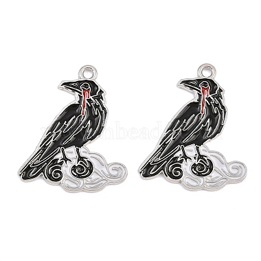 Alloy with Black Enamel Pendants(AL-CBA2919-02P-05)-1