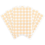 5 Sheets PVC Self-Adhesive Stickers, Decorative Stickers, Flat Round, Moccasin, 211x145x0.5mm(DIY-SP0006-19A)