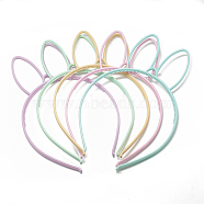 Plastic Hair Bands, Ear, Mixed Color, 115~120mm(OHAR-T003-19)