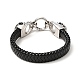 PU Imitation Leather Braided Cord Bracelet(BJEW-E009-10AS)-3