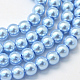 cuisson peint perles de verre nacrées brins de perles rondes(HY-Q003-10mm-24)-1