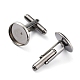 304 Stainless Steel Cuff Buttons(STAS-L262-39H-P)-2