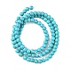 1 Strand Dyed Dark Cyan Round Synthetic Turquoise Beads Strands(X-TURQ-G106-4mm-02E)-6