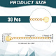 30Pcs 304 Stainless Steel Curb Chain Extender(STAS-UN0053-99)-3