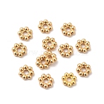 304 Stainless Steel Spacer Beads, Flower, Golden, 6x1.8mm, Hole: 1.6mm(X-STAS-Z156-01G-02)