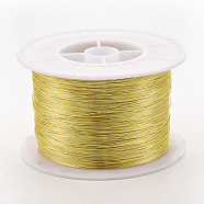 Round Copper Jewelry Wire, Long-Lasting Plated, Golden, 18 Gauge, 1mm, about 229.65 Feet(70m)/500g(CWIR-S003-1.0mm-02G)