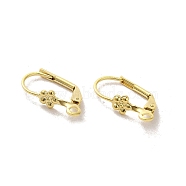 Brass Leverback Earring Findings, Real 24K Gold Plated, 17x5x2mm, Hole: 2mm, Pin: 5x2mm(FIND-Z039-26G)