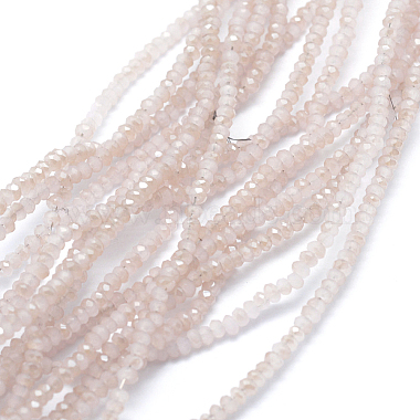 3mm OldLace Rondelle Glass Beads