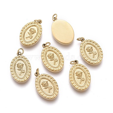 Golden Oval 316 Surgical Stainless Steel Charms