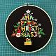 DIY Christmas Theme Embroidery Kits(XMAS-PW0001-176E-02)-1