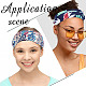5Pcs 5 Colors Boho Criss Cross Headbands Elastic Headbands(OHAR-GF0001-19)-5