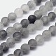 Frosted Natural Cloudy Quartz Round Beads Strands(X-G-F255-02-6mm)-1