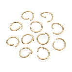 304 Stainless Steel Open Jump Rings, Ion Plating(IP), Long-Lasting Plated, Round, Real 18K Gold Plated, 12x1mm, Inner Diameter: 10mm, 18 Gauge, About 53pcs/bag(STAS-Q113-12x1.2mm-02G)