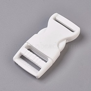 PP Plastic Side Release Buckles, Survival Bracelet Clasps, White, 65x32x12mm, Hole: 4x25mm(KY-WH0009-14)