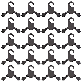 Plastic Pet Hanger, for Pet Clothing Supplies, Black, 150x180x4mm