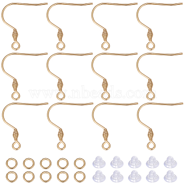 Real 18K Gold Plated 304 Stainless Steel Findings Kits