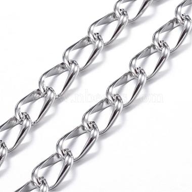 304 Stainless Steel Curb Chain Bracelets(BJEW-P064-28)-4