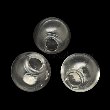 18mm Clear Round Glass Beads