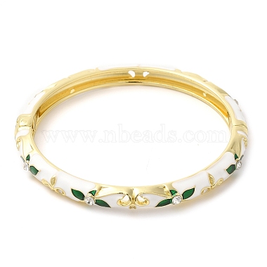 bracelet fleur en émail avec strass(PF4009-3)-2