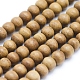 Brins de perles en bois de camphre naturel(WOOD-P011-10-8mm)-1
