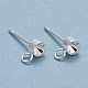 304 Stainless Steel Stud Earring Findings(STAS-H410-04P-A)-1