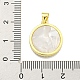 pendentifs en laiton zircon cubique transparent(KK-K354-04G-04)-3