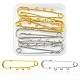 8Pcs 2 Colors Stainless Steel Safety Pins(STAS-YW0001-38)-1
