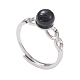 (ジュエリーパーティー工場販売)調節可能な真鍮の指輪(RJEW-K231-A04)-1