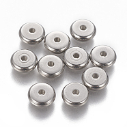 304 Stainless Steel Spacer Beads, Rondelle, Stainless Steel Color, 8x2.5mm, Hole: 1.6mm(STAS-L233-066A-P)