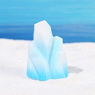 Resin Iceberg Ornaments, Micro Landscape Home Accessories, Pretending Prop Decorations, Light Sky Blue, 25x36mm(PW-WG21245-06)