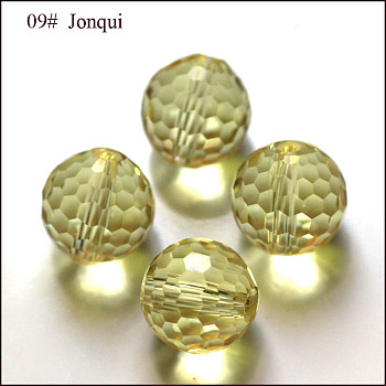 Imitation Austrian Crystal Beads, Grade AAA, Faceted(128 Facets), Round, Dark Khaki, 10mm, Hole: 0.9~1mm