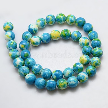 océan synthétique perles de jade blanc brins(X-G-L019-8mm-06)-3