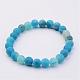 Natural Weathered Agate(Dyed) Stretch Beads Bracelets(BJEW-JB02513-04)-1