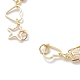 Handmade Butterfly Starfish Heart Brass Link Chain Bracelet Making(AJEW-JB01150-19)-2