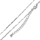 Ожерелья с цепочкой из латуни(NJEW-K123-04P)-1