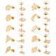 20Pcs 10 Style 304 Stainless Steel Stud Earring Findings(STAS-UN0040-40)-1