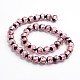 Glow in the Dark Luminous Style Handmade Silver Foil Glass Round Beads(FOIL-I006-10mm-04)-2