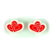 Valentine's Day Silicone Molds, Resin Casting Molds, for Ear Stud Craft Making, Heart Pattern, 16x36x5mm, Inner Diameter: 13x16mm(DIY-J009-02H)