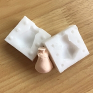 DIY Silicone Craft Doll Body Mold, for Fondant, Polymer Clay Making, Epoxy Resin, Doll Making, Body, White, 39x42x17mm(DIY-I082-10)